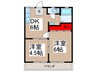 宮岡第１パナハイツ 2DKの間取り