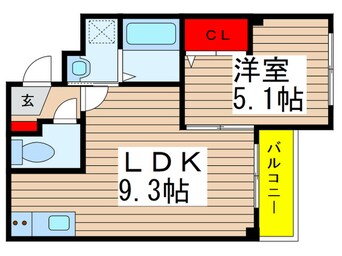 間取図 Ｗｉｎｄ　Ｗａｒｄ