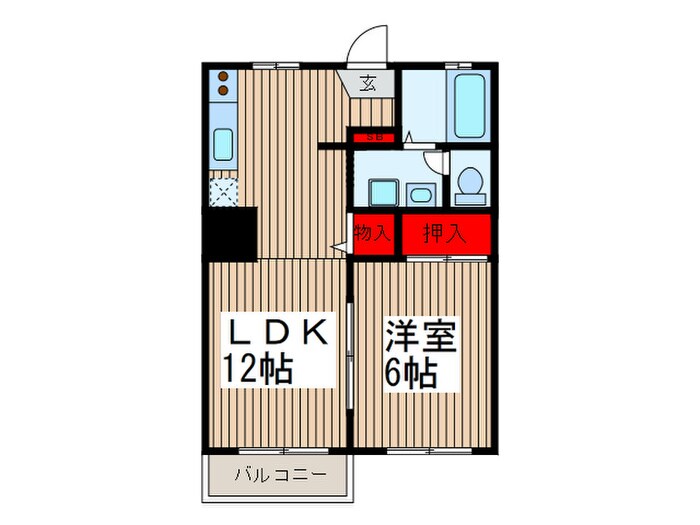 間取り図 ひまわりハイツ
