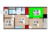 リヴェ－ル 3DKの間取り