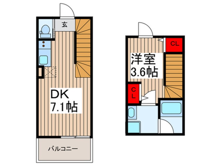 間取図 ソルナクレイシア入谷