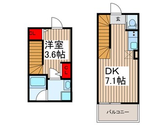 間取図 ソルナクレイシア入谷