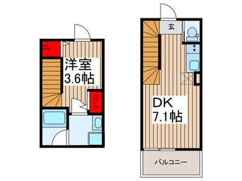 間取図 ソルナクレイシア入谷