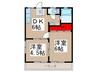 宮岡第２パナハイツ 2DKの間取り