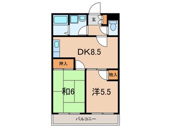 間取図 マツイチサンパレス№１