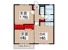 グランディ－ル 2DKの間取り