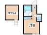 ユナイト生麦コルシカの丘 1Rの間取り