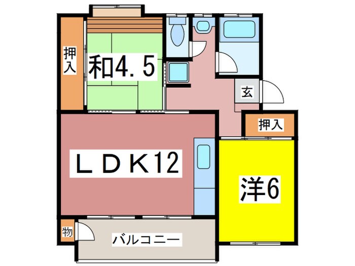 間取り図 たまﾌﾟﾗ-ｻﾞ団地3街区５号棟(104)