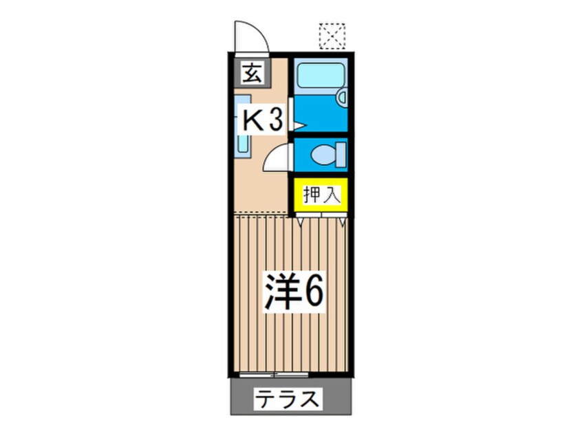 間取図 エスポワ－ルＨＡＭＡＤＡ