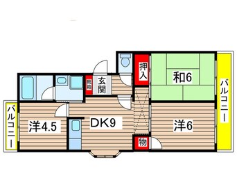 間取図 サングリ－ン８