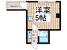 プラザ北越谷 1Kの間取り