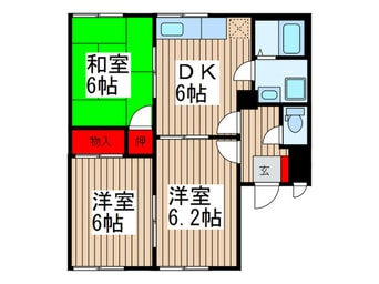 間取図 メゾンドネージュ6号館