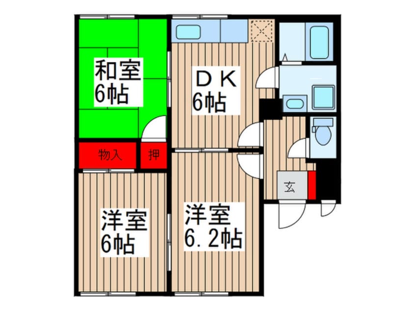 間取図 メゾンドネージュ6号館