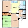 メゾンドネージュ6号館 3DKの間取り
