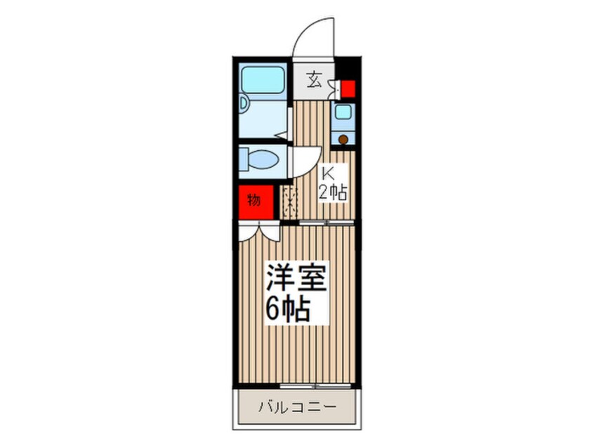 間取図 プリムラＳＡＫＡＩ　Ａ棟