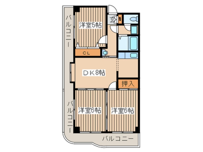 間取図 ライフプラザ カナン