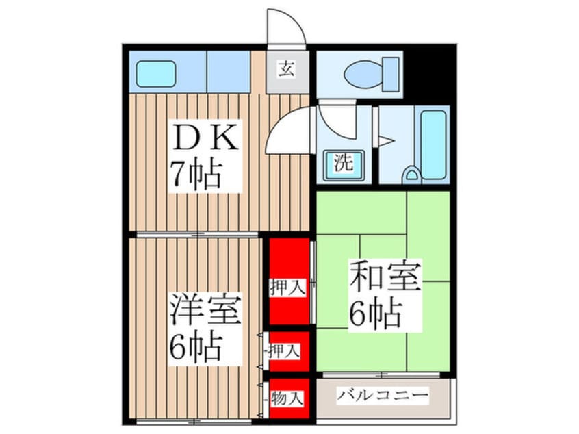 間取図 サンハイツ南砂