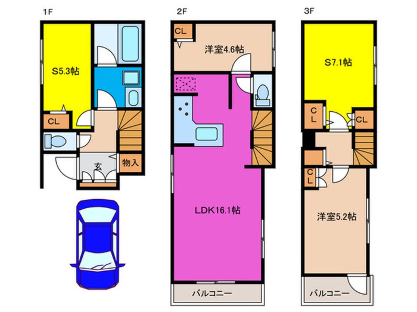 間取図 Ｋｏｌｅｔ王子神谷