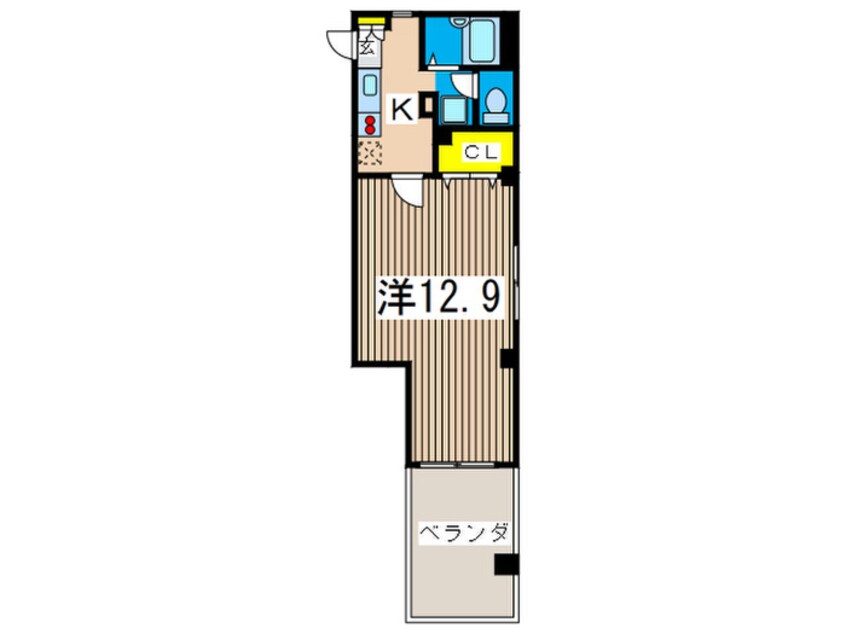 間取図 ラウンド・スリ－小宮