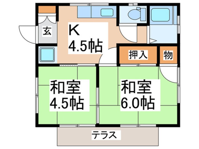 間取図 旭ハイツA棟