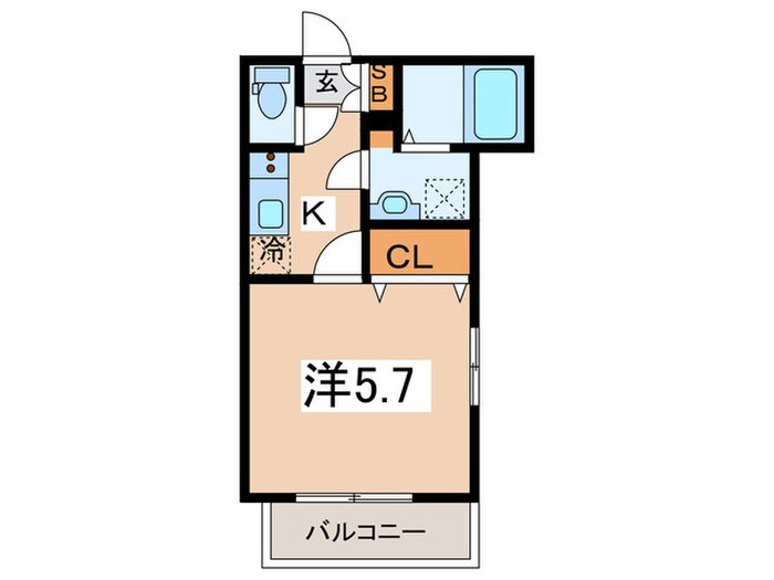 間取り図 MELDIA六角橋１丁目
