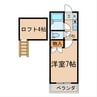 ディアパティオ 1Kの間取り