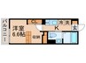 ノワール金町 1Kの間取り