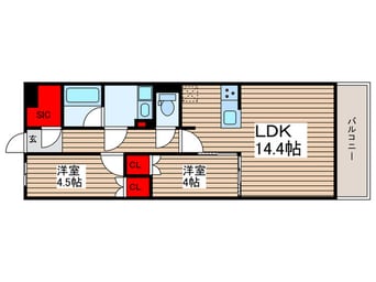 間取図 ラグゼナ平井ノース
