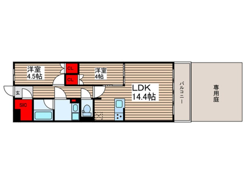 間取図 ラグゼナ平井ノース