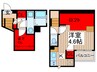 仮）ＣＢ宮原アズーロ 1Kの間取り