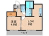 プレデパルク３ 1LDKの間取り