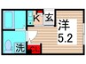 T-flat綾瀬 1Kの間取り