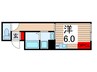 プレミアム梅島駅前 1Rの間取り