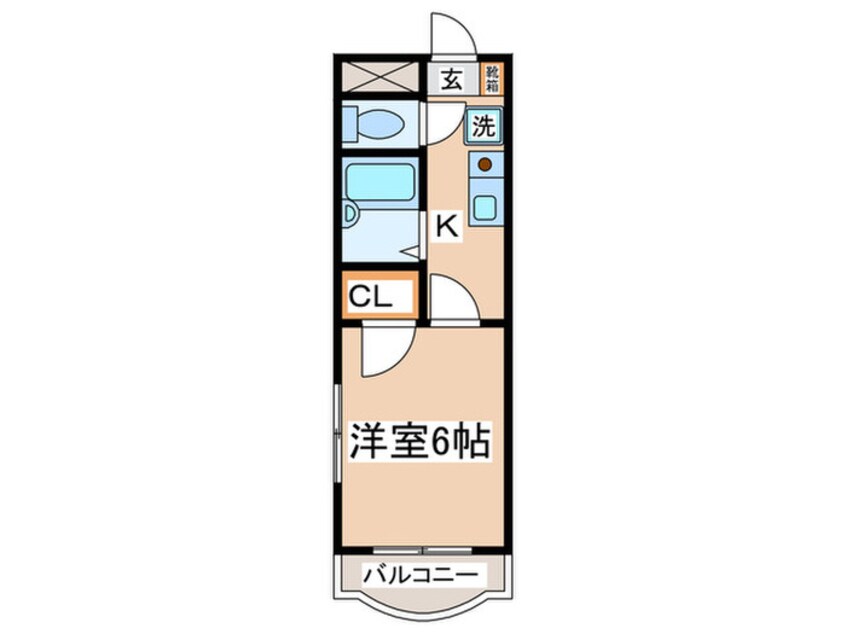 間取図 ヒルズＬ・Ｒ