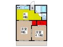 セピアハイツの間取図