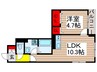 ベルヴィル行徳 1LDKの間取り