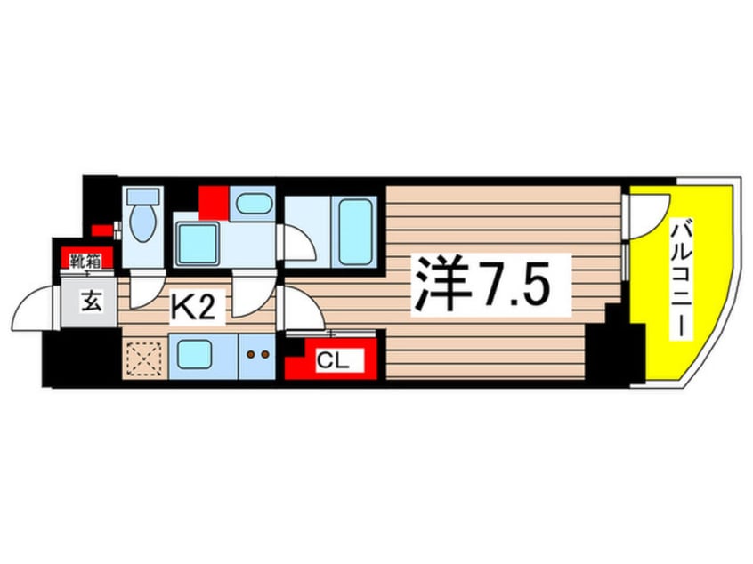 間取図 プライマル南砂
