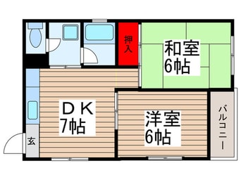 間取図 ﾍﾞﾙﾒｿﾞﾝ天徳