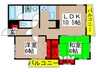 pair city charmant 村上 2LDKの間取り