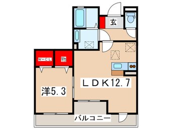 間取図 ﾒﾙﾍﾞｰﾕｼｪｿﾜ