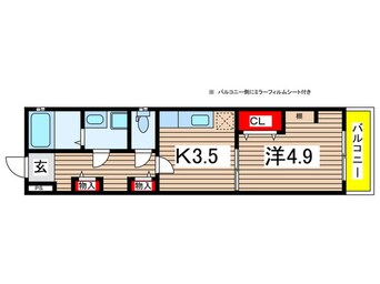 間取図 Ｌａ　Ｃｏｌｏｒｅｒ