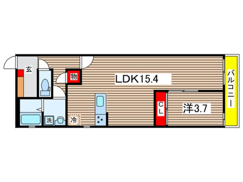 間取図 Ｌａ　Ｃｏｌｏｒｅｒ