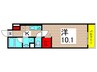 Noble Dwell 1Kの間取り