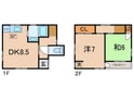 北大塚三丁目戸建の間取図
