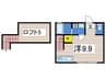 クリフ山手 1Rの間取り