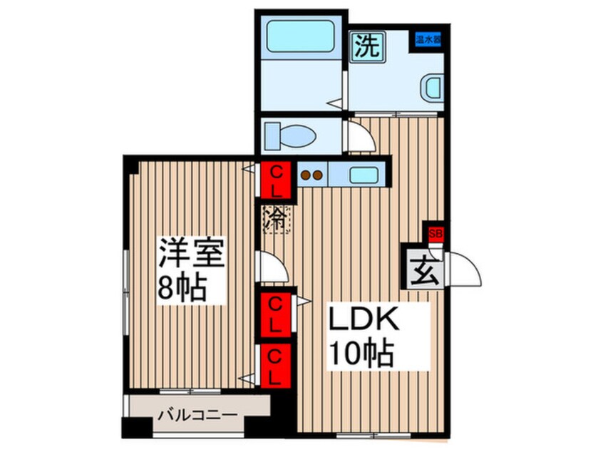 間取図 けやき通り中原ビル