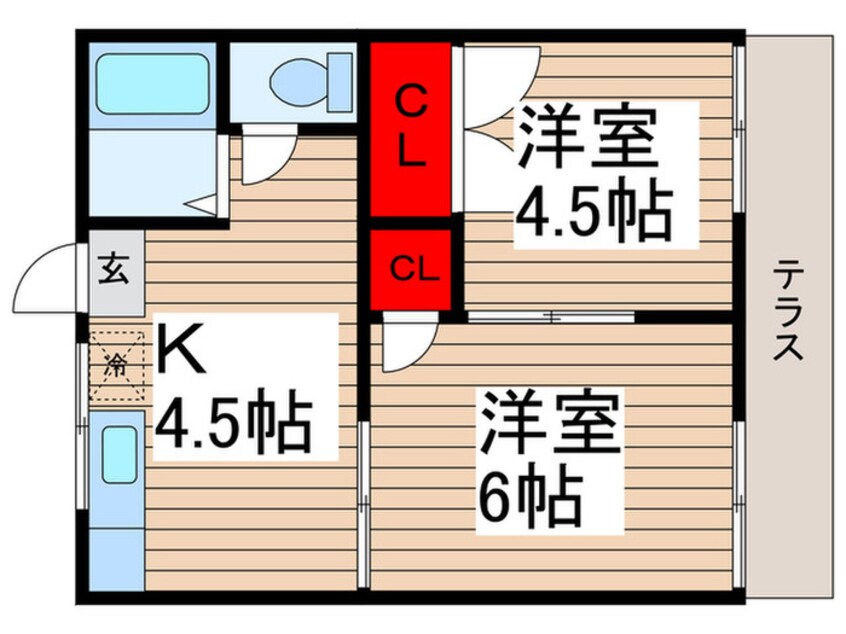 間取図 貴舟ハイツA棟