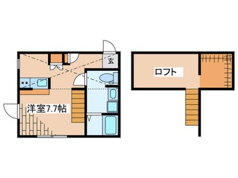 間取図 プリマドンナ淵野辺　弐番館