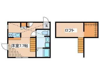 間取図 プリマドンナ淵野辺　弐番館