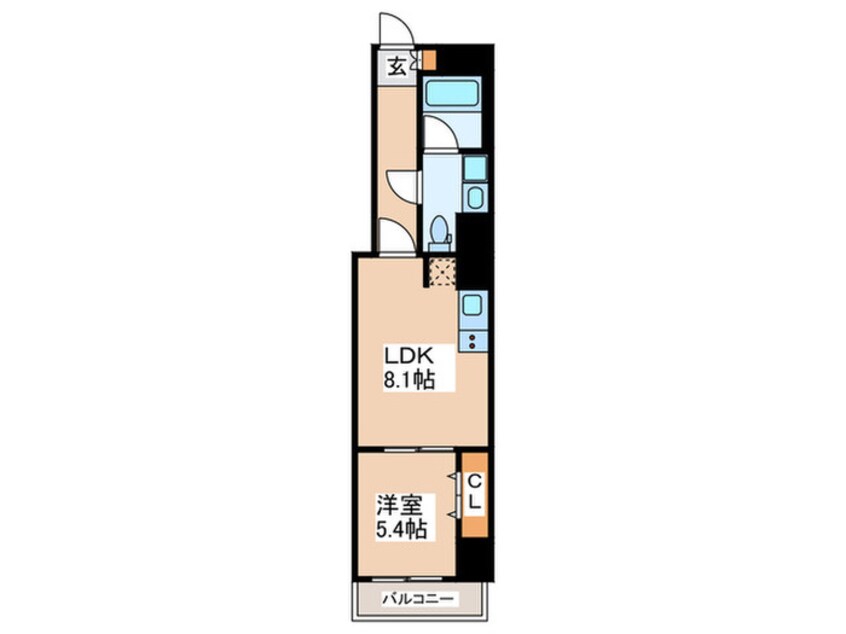 間取図 エスティメゾン東新宿